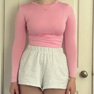 Pink Long Sleeve Top